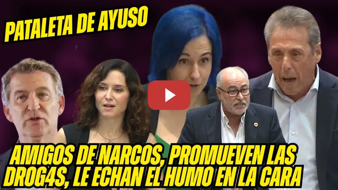 Embedded thumbnail for DESTROZAN MAFIA PEPERA. FEIJÓO y el NARCO, ALDAMA CORRUPTOR, PATALETA de AYUSO, UCO y DR0G4S...
