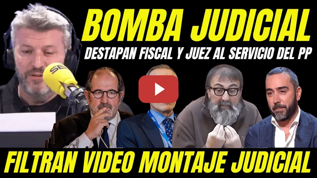 Embedded thumbnail for BOMBAZO "FILTRAN VIDEO JUEZ Y FISCAL CASO KOLDO GARCÍA ÁBALOS RECONOCIENDO MONTAJE VÍCTOR ALDAMA"