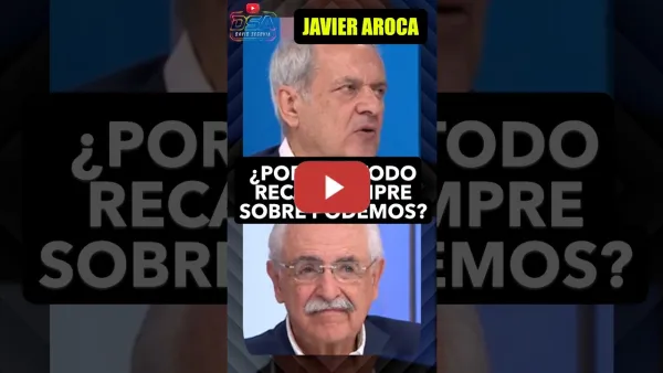 Embedded thumbnail for Javier Aroca, ¿por qué la exigencia de unidad siempre recae sobre los hombros de Podemos?