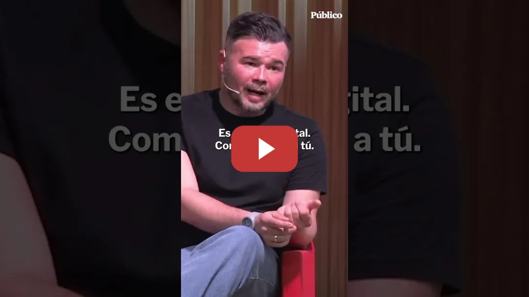 Embedded thumbnail for La reflexión de Gabriel Rufián: "El problema no son solo los fascistas, son los neutrales"
