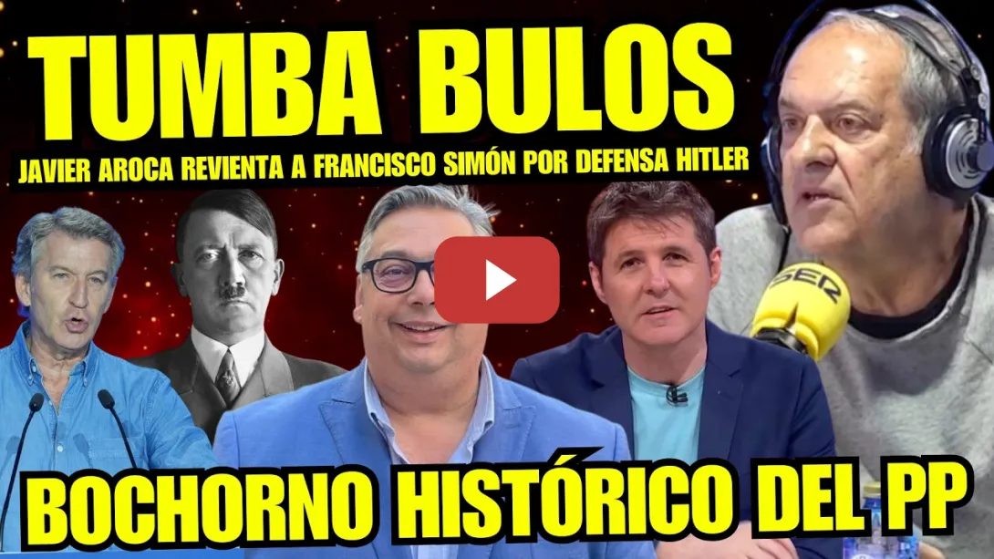 Embedded thumbnail for JAVIER AROCA DESTROZA a FASCISTA FRANCISCO SIMON y FEIJOO POR DEFENSA FRANQUISMO “MENUDOS INCULTOS”