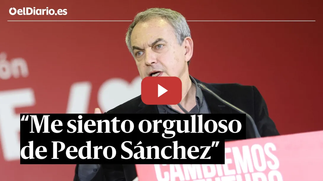 Embedded thumbnail for Zapatero defiende el "no a la guerra" de Pedro Sánchez: "Eso es ser patriota"