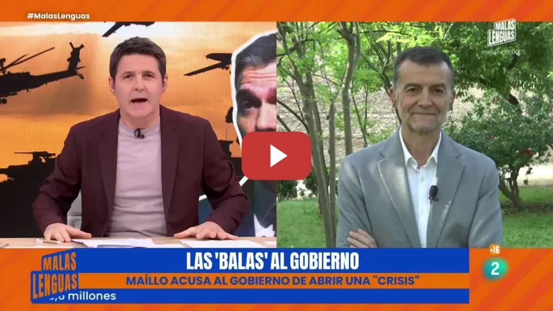 Embedded thumbnail for ENTREVISTA | Antonio Maíllo en &#039;Malas Lenguas&#039; de La 2
