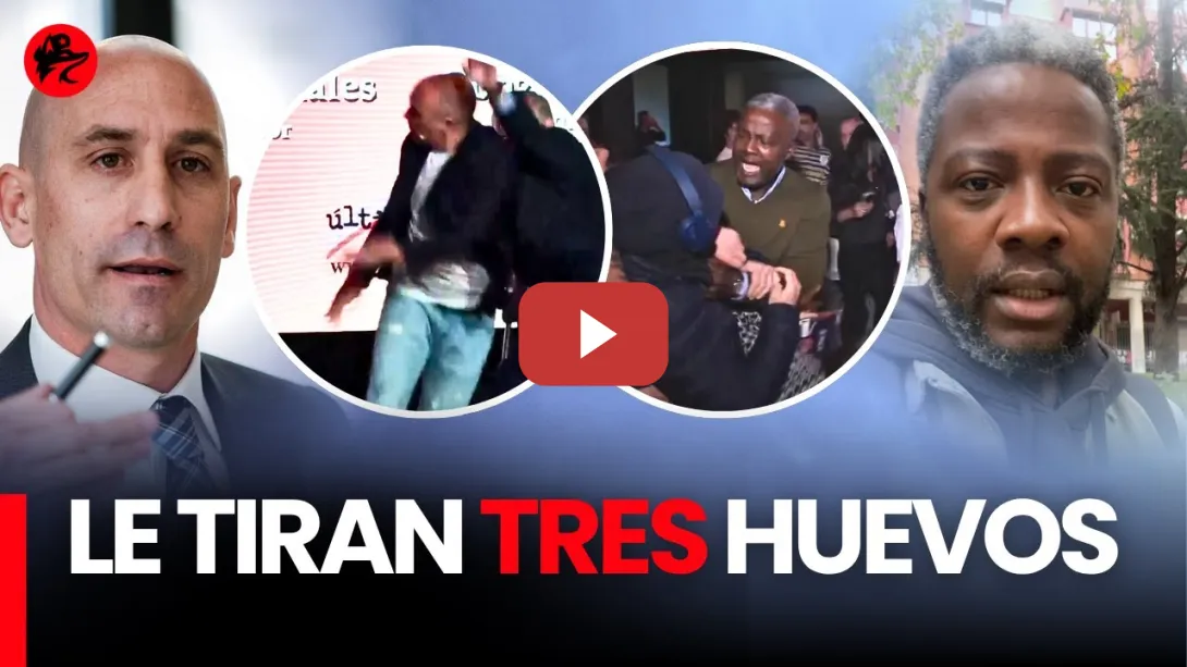 Embedded thumbnail for Tiran huevos a Rubiales y Ndongo agarra al autor (que resulta que era el tío de Rubiales)