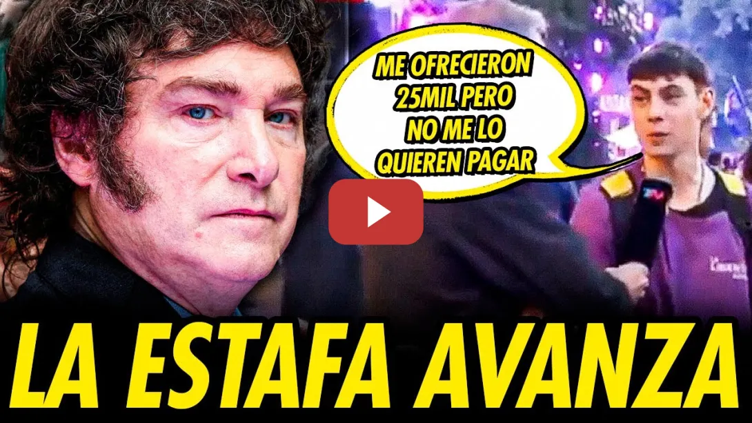 Embedded thumbnail for ELECCIONES EN ARGENTINA: MILEI &quot;PAGA&quot; MILITANTES PARA LLENAR SUS ACTOS PERO...