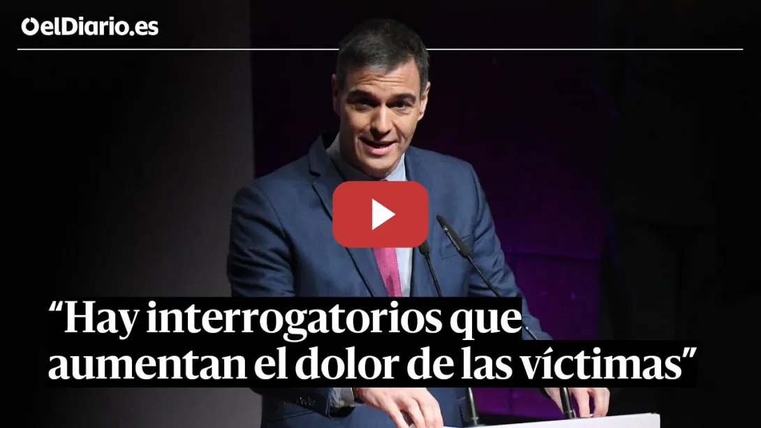 Embedded thumbnail for Tirón de orejas de SÁNCHEZ a los JUECES: “Hay interrogatorios que aumentan el dolor de las víctimas”