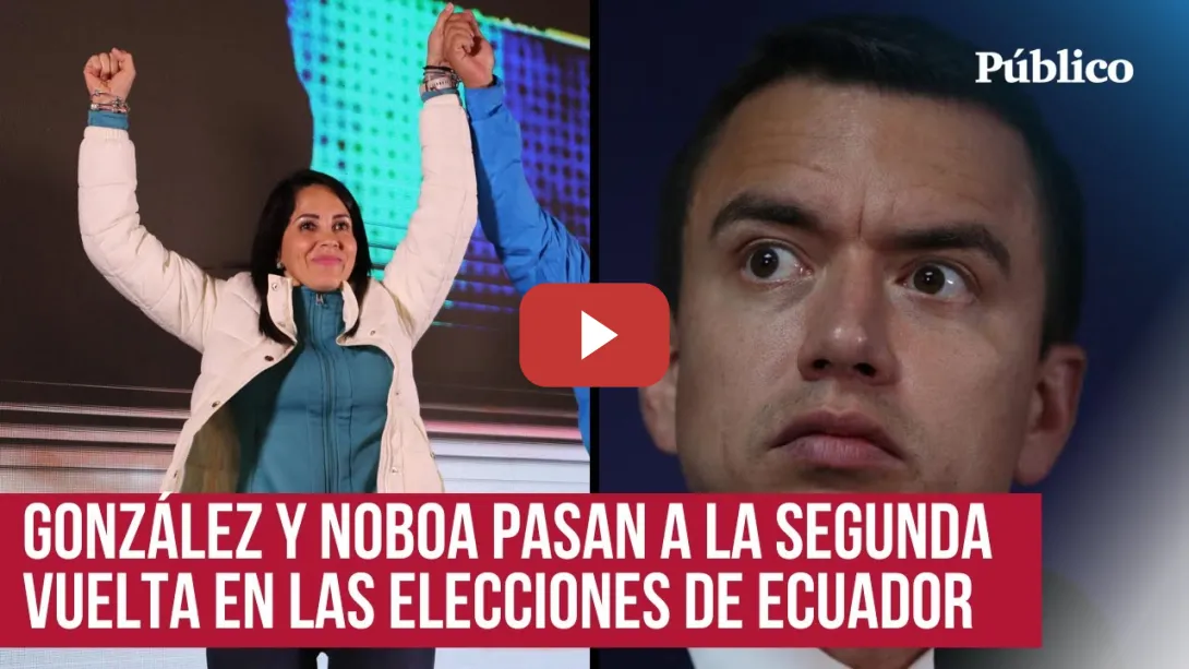 Embedded thumbnail for Luisa González vence y se proclama como la primera mujer en pasar a la segunda vuelta en Ecuador
