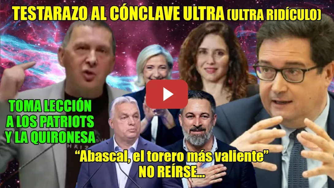 Embedded thumbnail for TESTARAZO de Otegi y Ó. López a FACHAS y PATRIOTS🔥Ayuso: ¡MONOPOLIO ULTRA y MONTAÑA de CHANCHULLOS!