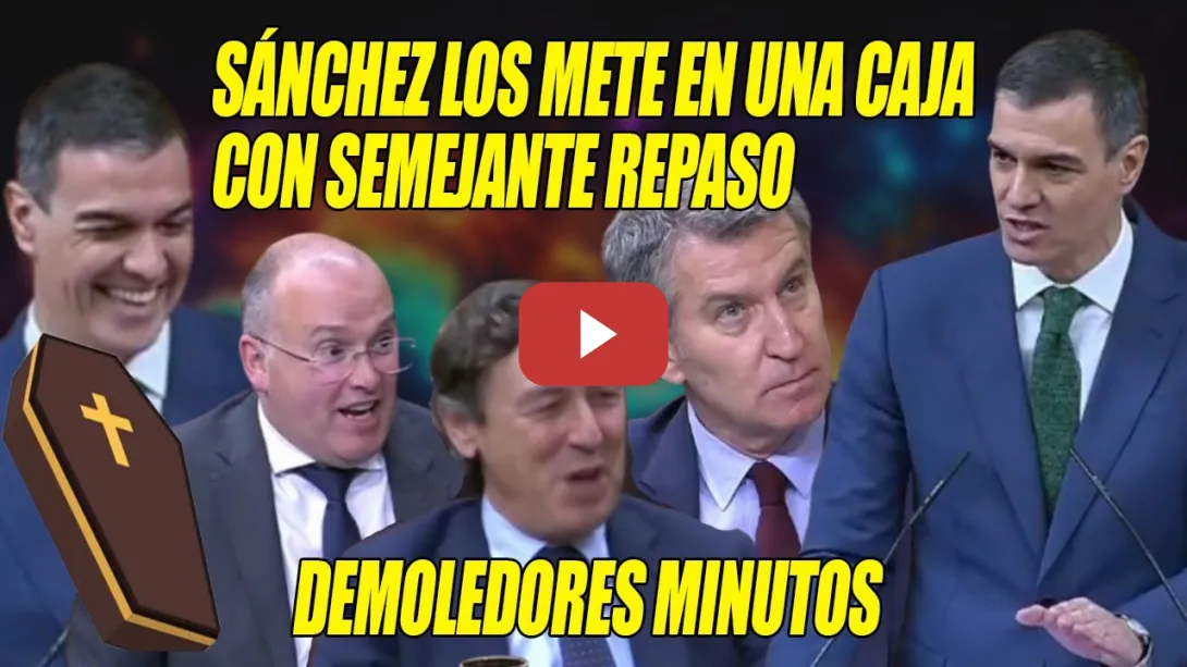Embedded thumbnail for Sánchez METE EN UNA CAJA a Feijóo, Tellado y Hernando💥Abascal Nelson Mandela💥¡¿Quién le asesora?!💥