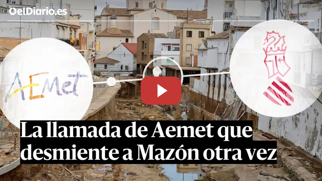 Embedded thumbnail for La llamada de AEMET en la DANA que desmiente a MAZÓN otra vez: &quot;A las 15 horas empezará lo peor&quot;