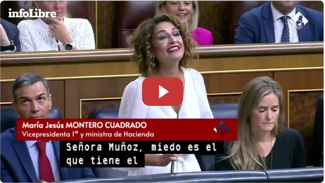 Embedded thumbnail for Montero: &quot;Miedo es el que tiene el señor Feijóo a no llegar vivo al final de la legislatura&quot;