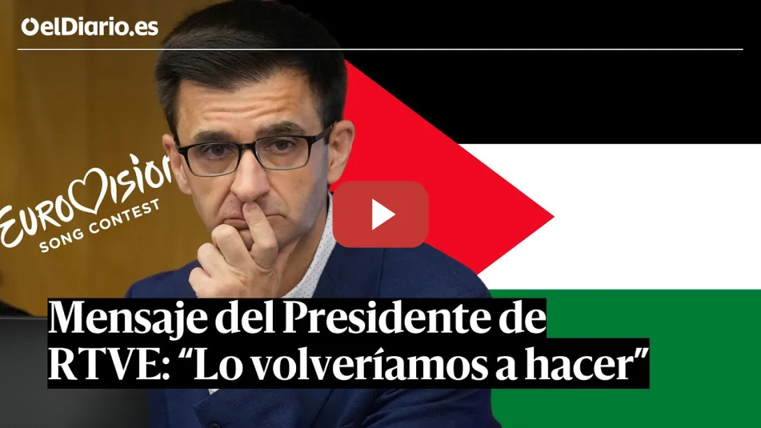 Embedded thumbnail for El PRESIDENTE de RTVE sobre el MENSAJE de apoyo a PALESTINA en EUROVISIÓN: &quot;Lo volveríamos a hacer&quot;