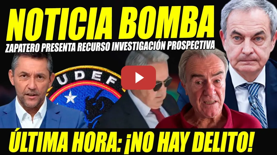 Embedded thumbnail for BOMBAZO: ZAPATERO PRESENTA RECURSO INVESTIGACIÓN PROSPECTIVA.CALAMA INVITA A HACIENDA. ROYO DESMONTA