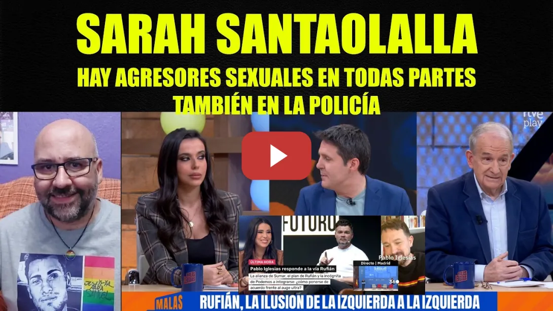 Embedded thumbnail for Sarah Santaolalla, hay agresiones sexuakes en todas partes, también en la policía. El sillón.