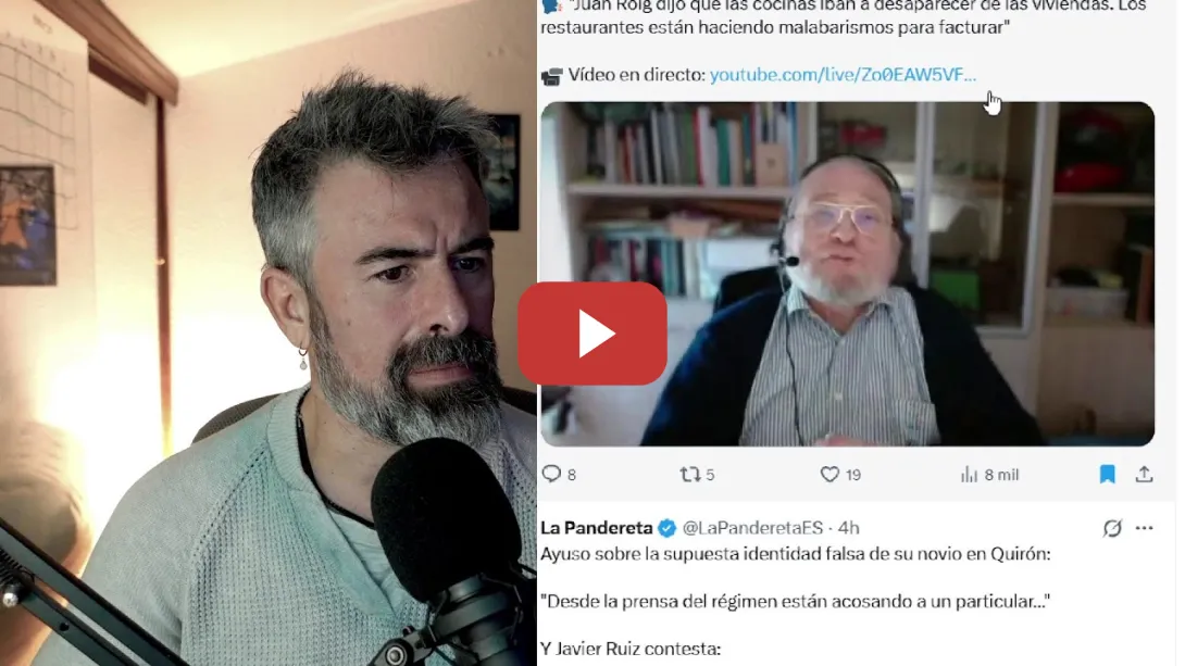 Embedded thumbnail for Últimamente no pasa NADA (bueno, El Pelucas, Leire Díez, los FACHAvales de VOX, TRUMP, VILLAREJO...)