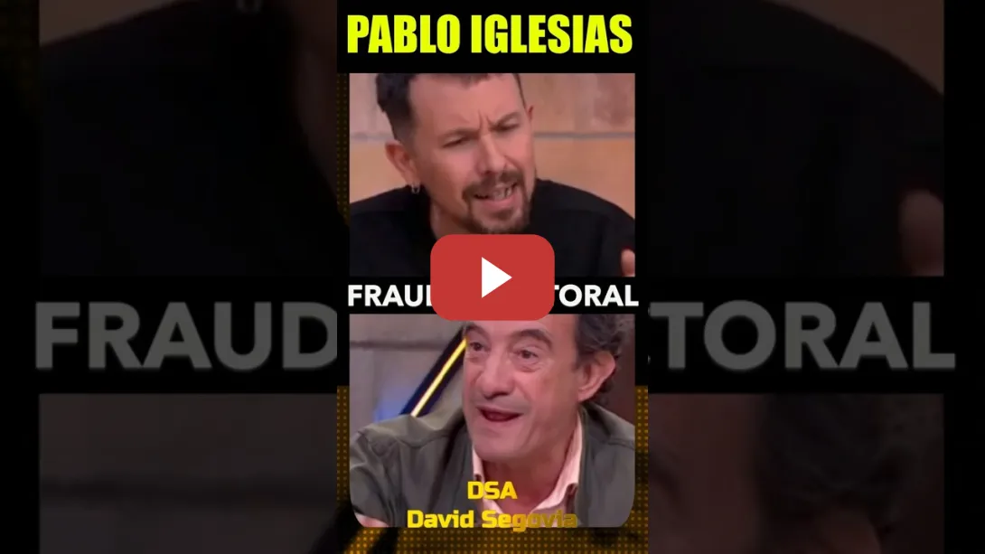 Embedded thumbnail for Pablo Iglesias.  Bulo de fraude electoral.