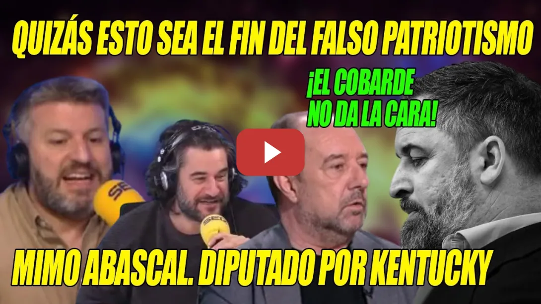 Embedded thumbnail for HACEN SUDAR TINTA al COBARDE de Abascal y se RÍEN de Figaredo⚡El Fin del Falso Patriotismo