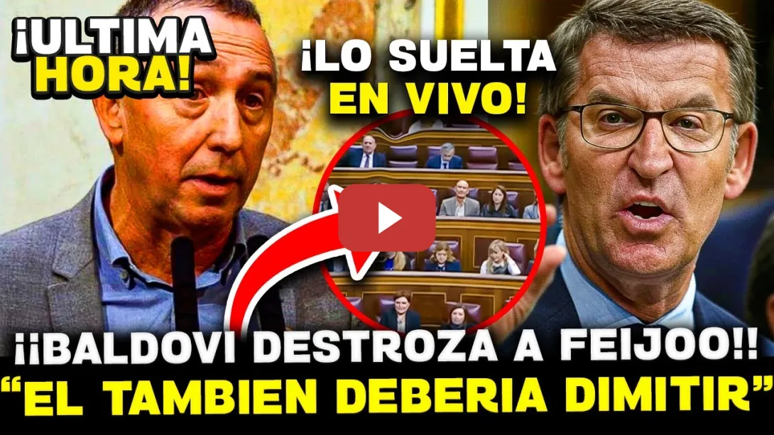 Embedded thumbnail for 💥¡¡SANTOS CERDÁN DIMITE!! BOFETADA A FEIJÓO: BALDOVÍ Y SOCIOS DE PEDRO SÁNCHEZ ESTALLAN