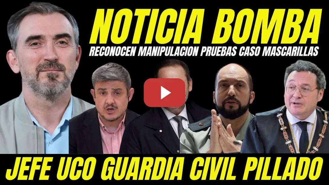 Embedded thumbnail for BOMBAZO "FILTRAN VIDEO AGENTE DE LA UCO PILLADO MANIPULANDO INFORMES JUICIO MASCARILLAS"