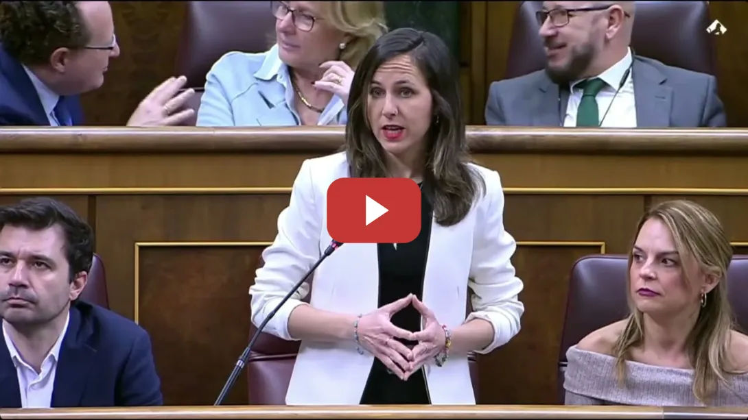 Embedded thumbnail for Ione Belarra exige a Sánchez que el NO A LA GUERRA no sean sólo palabras