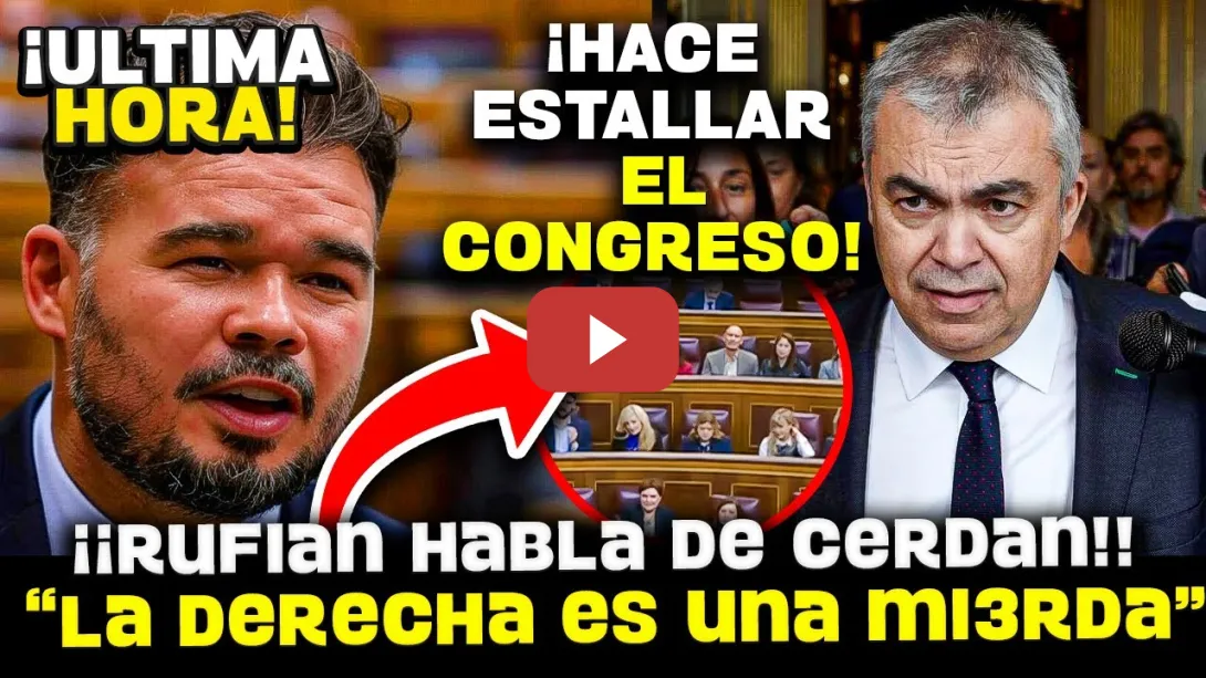 Embedded thumbnail for 💥¡¡ESCANDALO!! RUFIAN FELICITA AL PSOE POR LA DIMISION DE SANTOS CERDAN &quot;LA DERECHA NO HARIA ESTO&quot;