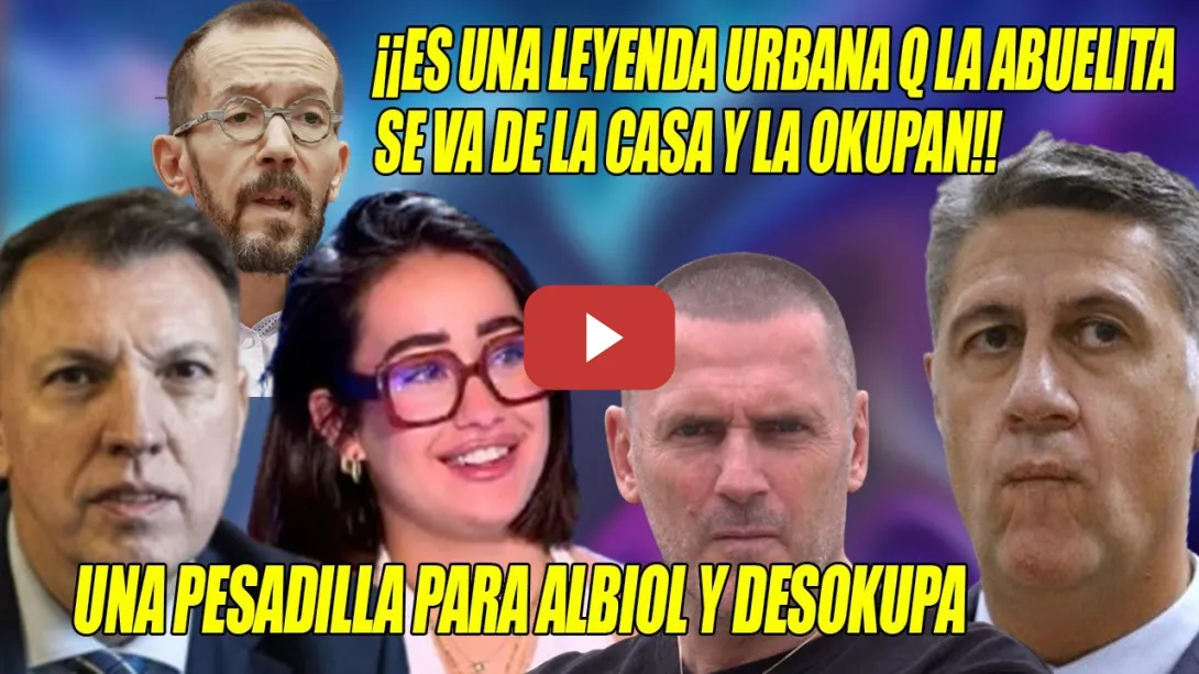 Embedded thumbnail for ALIADA ZURDA,Marina Rivers,QUIEBRA a Albiol y DESOKUPA🙌Antes te M4TAN q te OKUPAN📢Bosch y Echenique