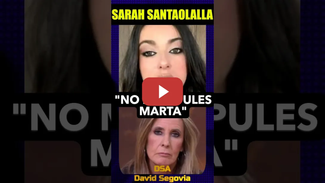 Embedded thumbnail for Sarah Santaolalla, "no manipules Marta". "Digo de un cargo público lo que quiera" RTVE VS Telemadrid