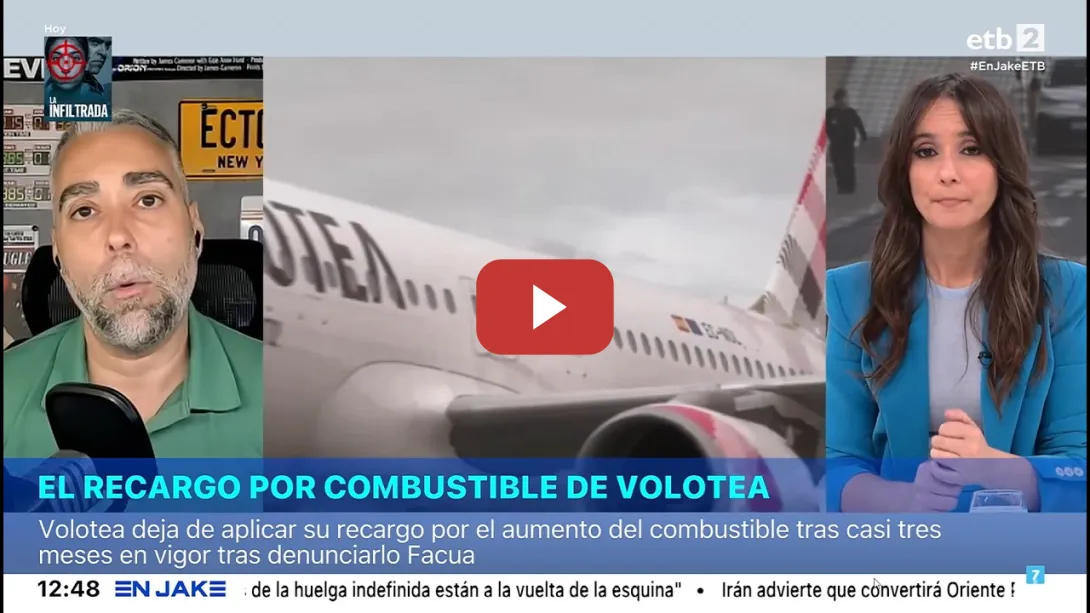 Embedded thumbnail for Rubén Sánchez: "Se puede reclamar a Volotea la devolución del recargo en billetes ya comprados"