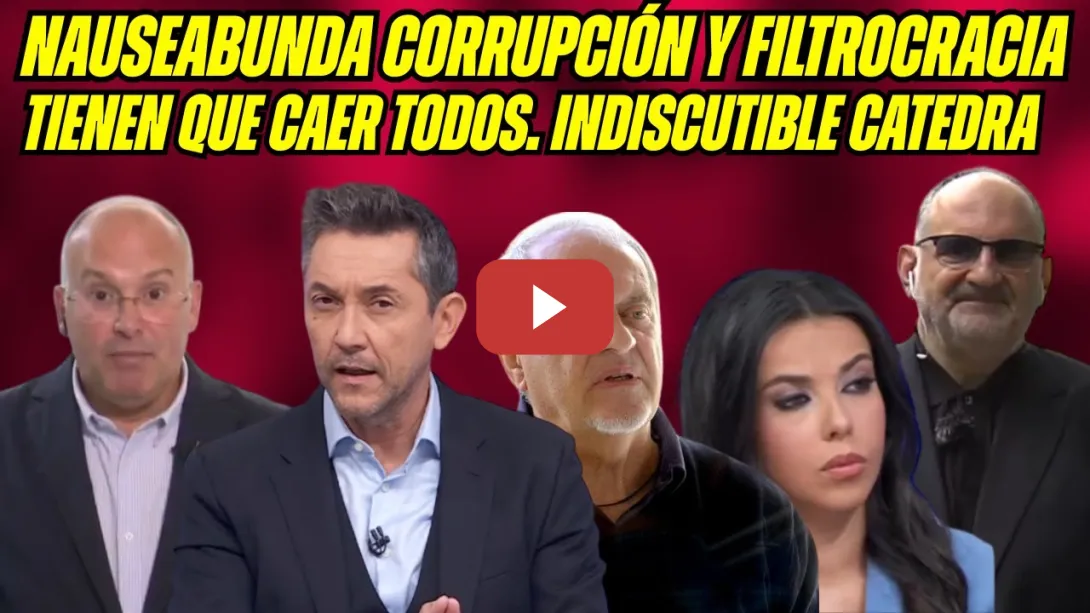 Embedded thumbnail for CHAPÓ Santaolalla, Aroca, Ruiz y Losada ante CORRUPCIÓN y FILTROCRACIA. HIPOCRESÍA PP Mazón y Ayuso!