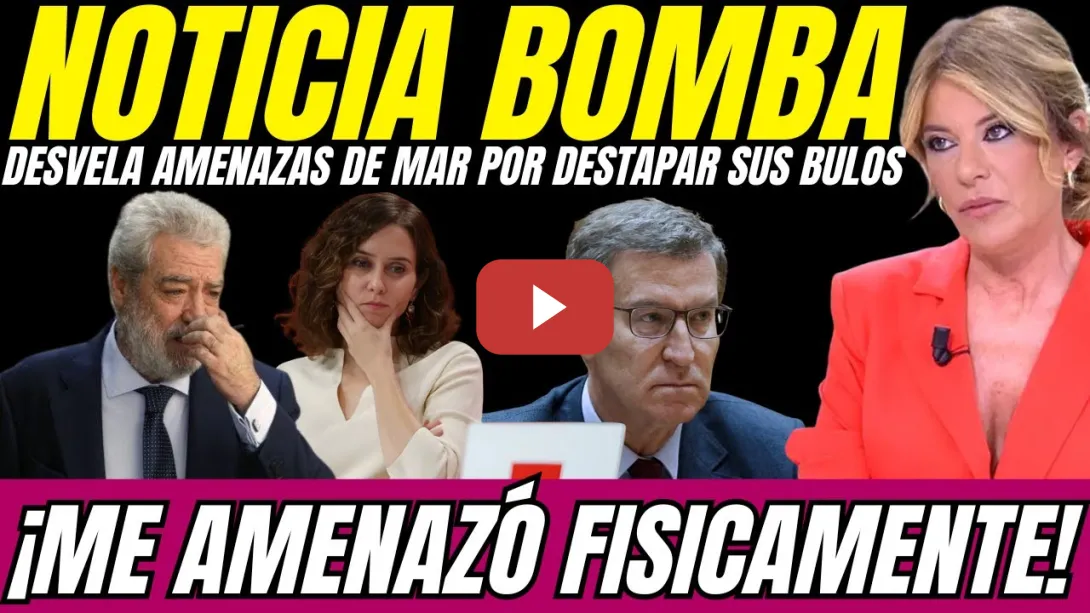 Embedded thumbnail for 💥 Esther Palomera DENUNCIA AMENAZAS del PP por DESMONTAR los BULOS de MAR sobre PAREJA Ayuso