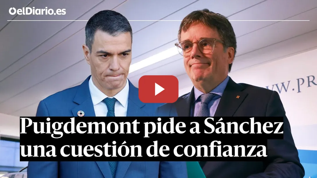 Embedded thumbnail for PIOGDEMONT pide a SÁNCHEZ una cuestión de confianza: &quot;No es de fiar&quot;