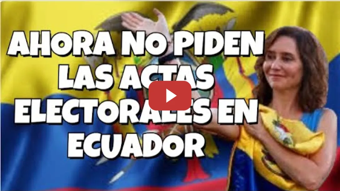 Embedded thumbnail for Fraude electoral en Ecuador ¿Y las actas electorales?