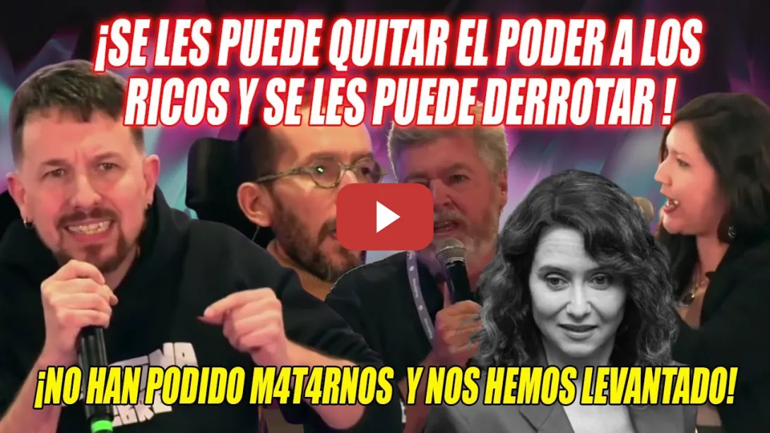 Embedded thumbnail for 🔥PURO PODEMOS🔥¡Ayuso es la NECR0P0LÍTICA con 7291 a sus ESPALDAS y eso es AS3S1NATO!🔥Pablo Iglesias