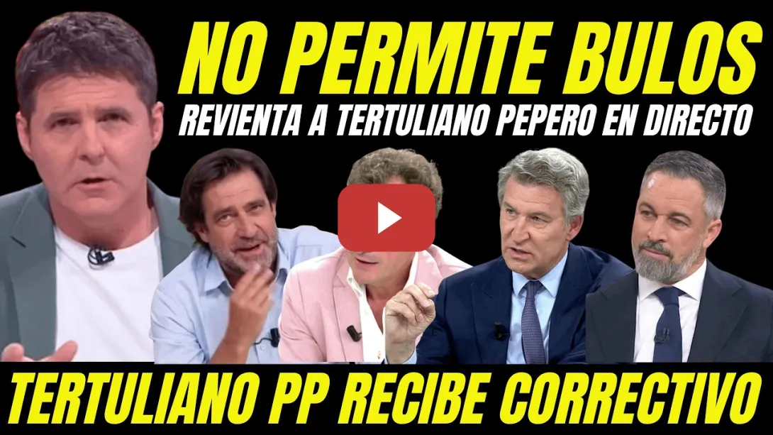 Embedded thumbnail for JESÚS CINTORA REVIENTA LA BOCA A TERTULIANO PEPERO POR SOLTAR BULO PARA BLANQUEAR A VOX