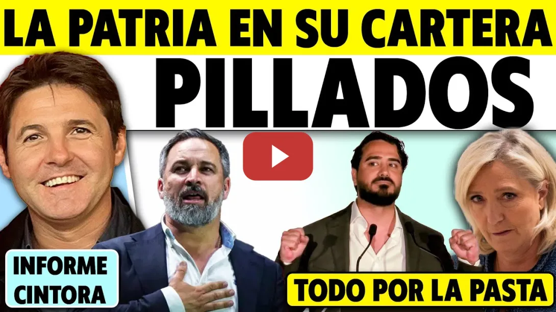 Embedded thumbnail for VOX DEFIENDE LA CORRUPCIÓN Y LAS PAGUITAS SI LES TOCA. EL PARTIDO DE ABASCAL CON LA CONDENADA LE PEN
