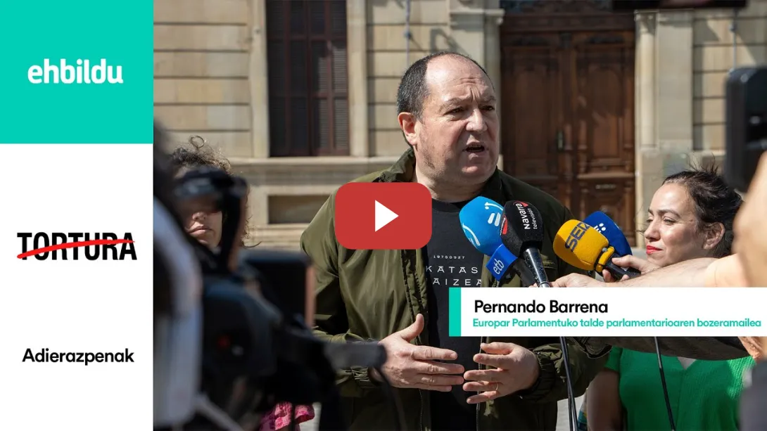 Embedded thumbnail for Pernando Barrenaren adierazpenak, Nafarroako Gobernuak torturaren biktimatzat aitortu ostean
