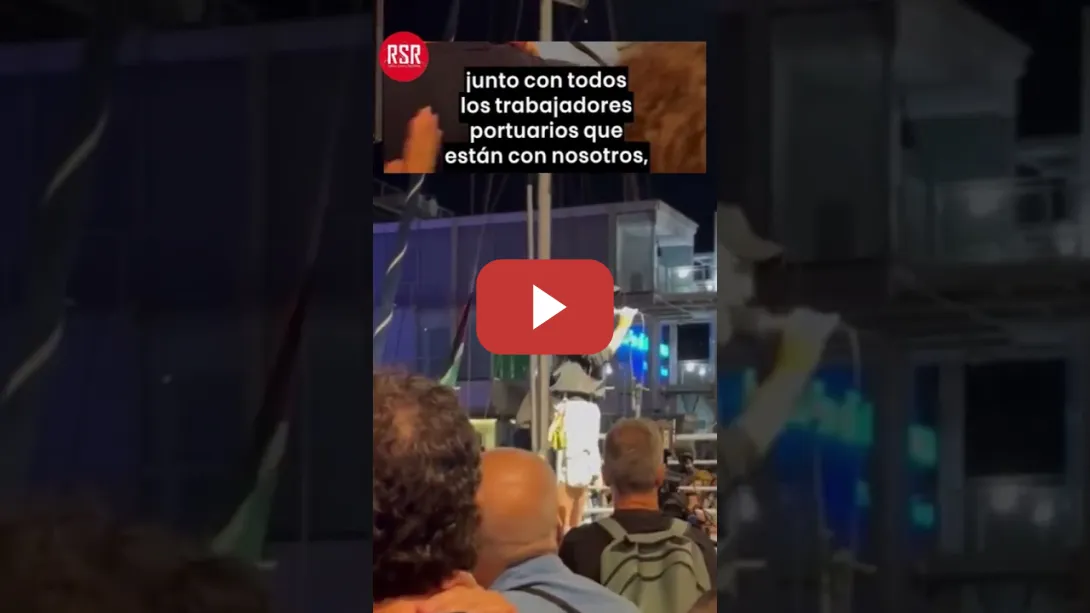Embedded thumbnail for Si atacan a la Flotilla rumbo a Gaza, los estibadores bloquearan los puertos europeos