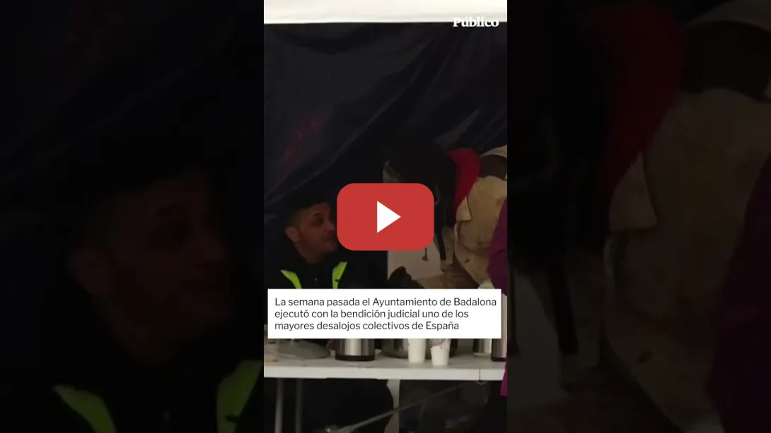 Embedded thumbnail for Los migrantes desalojados del B9 en Badalona malviven en tiendas de campaña debajo de la autopista