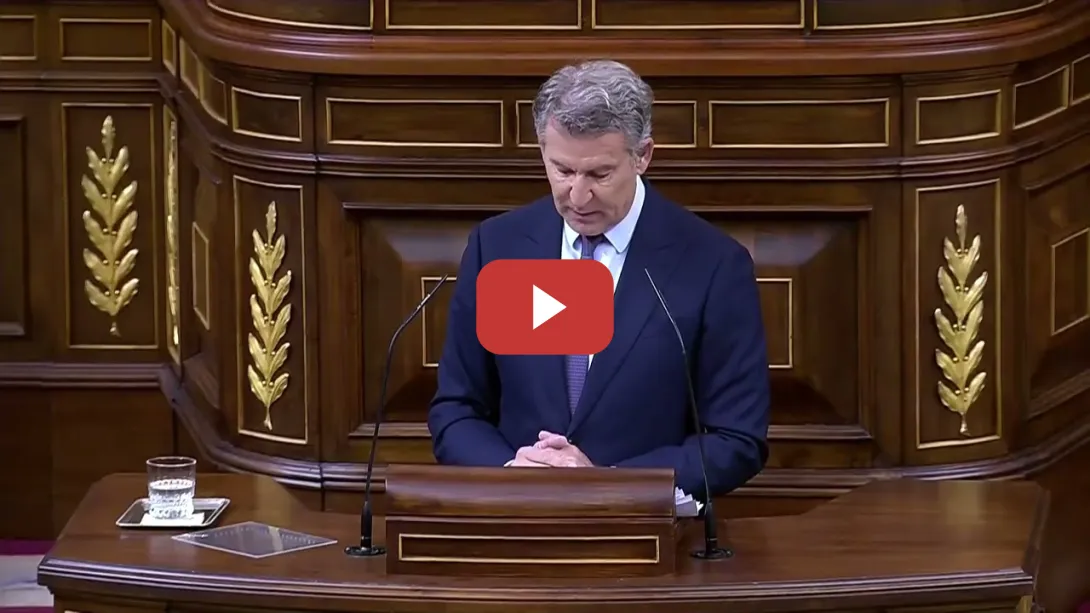 Embedded thumbnail for Feijóo señala a Sánchez en el Congreso: "La corrupción es usted"