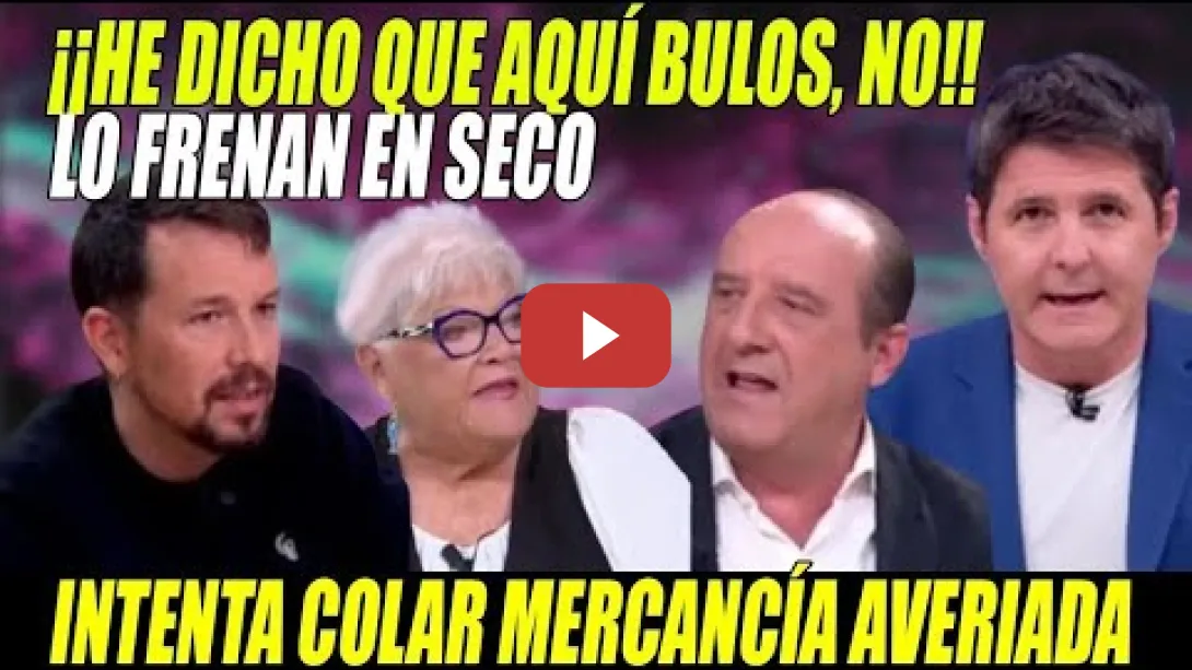 Embedded thumbnail for  Cintora LE DA UN REPASO a TERTULIANO de la FACHOSFERA q INTENTA COLAR BULO en TVE  ¡Aquí NO!