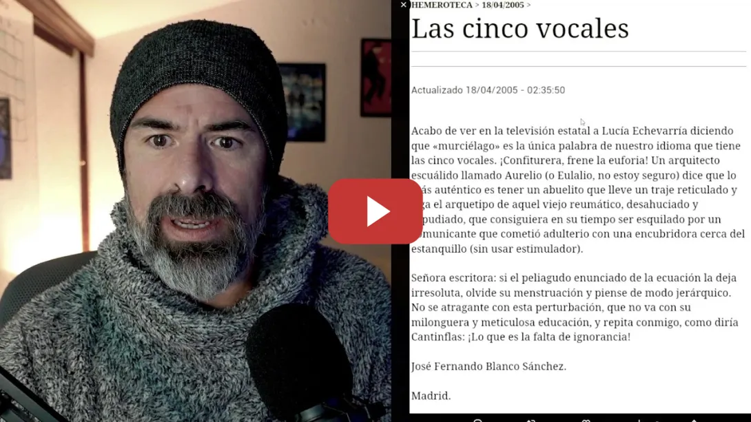 Embedded thumbnail for Lucía ETXEBARRIA, lo de su NOMBRE debe ser IRÓNICO 