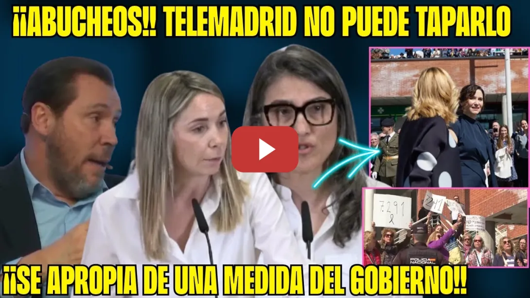 Embedded thumbnail for ¡ABUCHEOS a AYUSO! CARADURA ¡Se APROPIA de una MEDIDA del GOBIERNO! TELEMADRID CENSURA!!