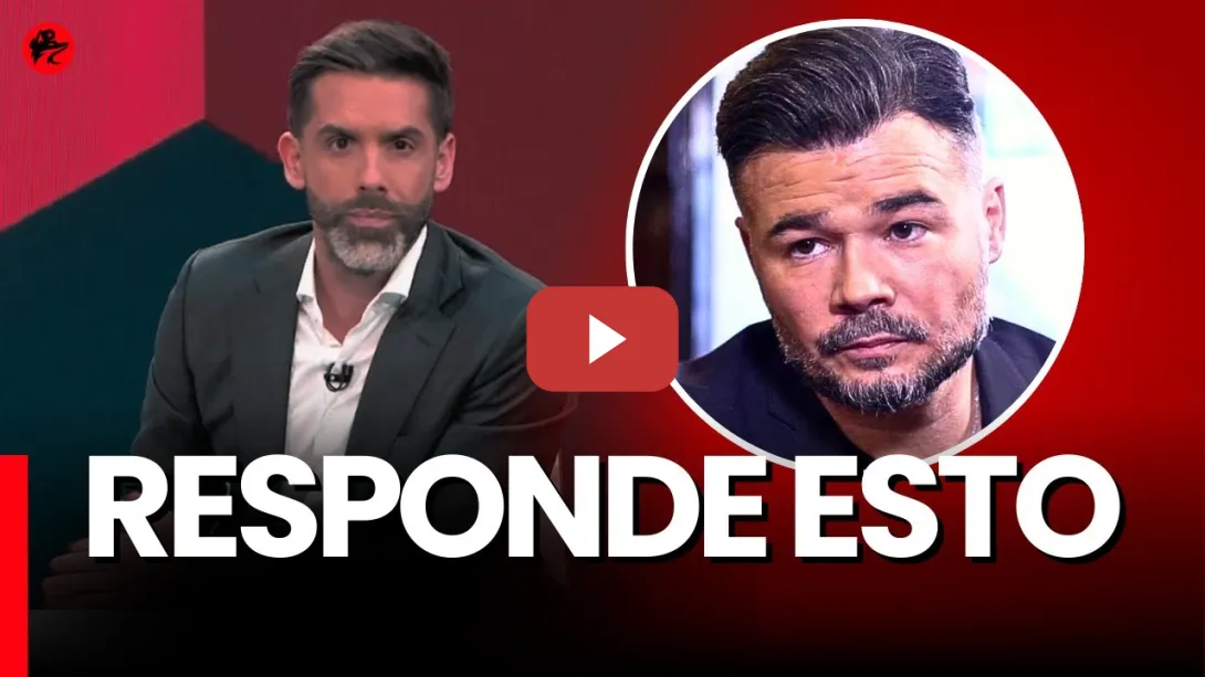 Embedded thumbnail for La pregunta clave que este periodista le lanza a Gabriel Rufián en La Sexta