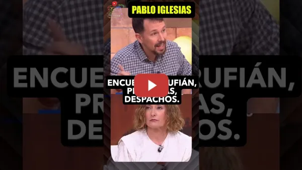 Embedded thumbnail for Pablo Iglesias, Encuestas Elecciones, Rufián  Los despachos no dan buenos resultados.