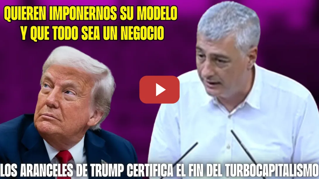 Embedded thumbnail for GRAN DISCURSO de OSKAR MATUTE frente a los ARANCELES de TRUMP &quot;QUIEREN SIERVOS&quot;