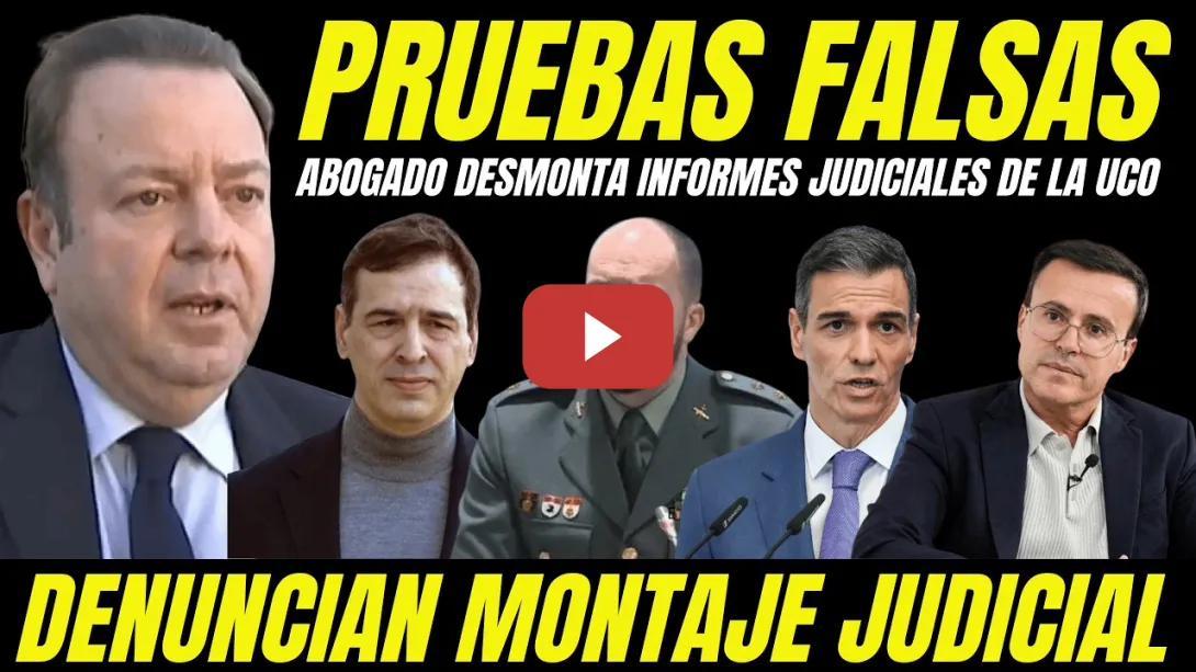 Embedded thumbnail for ABOGADO DAVID SÁNCHEZ SUELTA BOMBAZO Y DESMONTA INFORMES UCO BASADO EN PRUEBAS MANIPULADAS"
