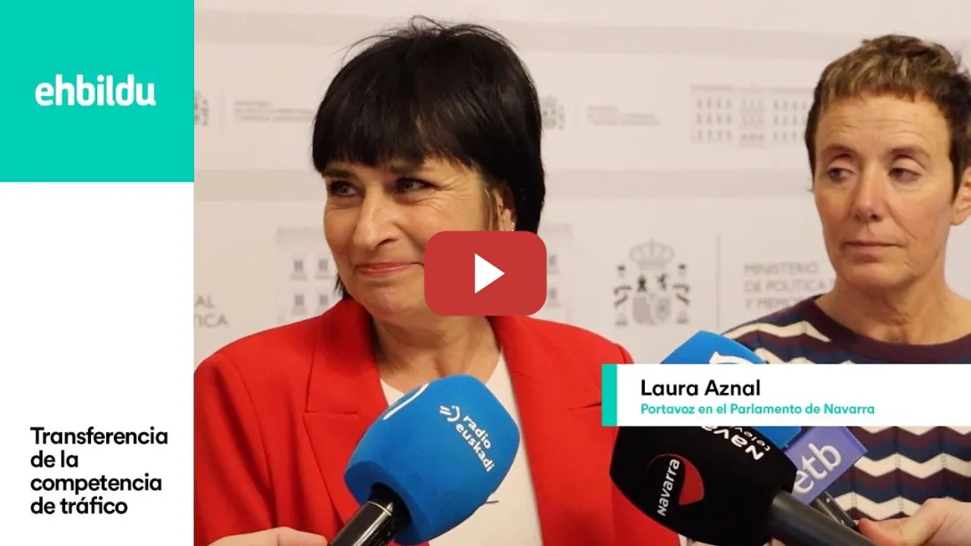 Embedded thumbnail for Laura Aznal valora el acuerdo entre Navarra y el Estado sobre la competencia de tráfico