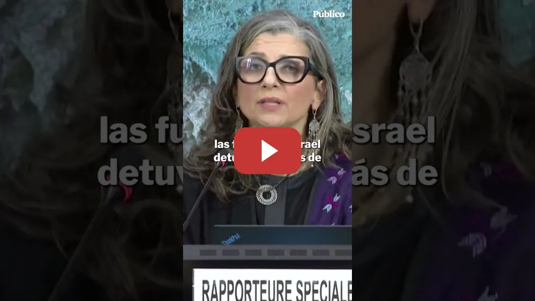 Embedded thumbnail for Francesca Albanese: "A Israel se le ha concedido la licencia para torturar a los palestinos"