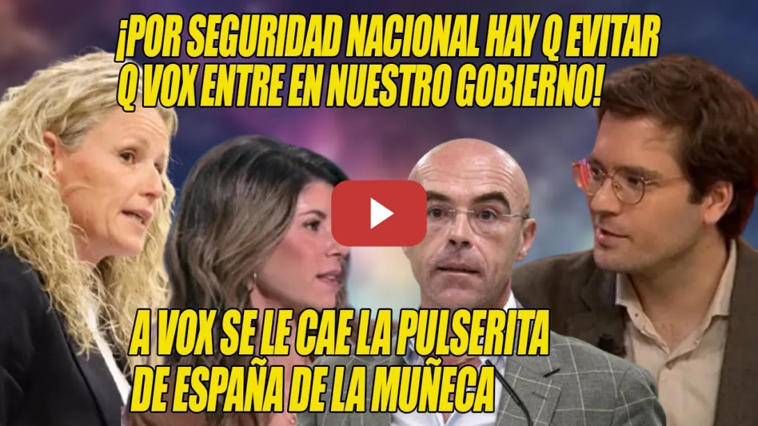 Embedded thumbnail for ¡Por SEGURIDAD NACIONAL hay q EVITAR q Vox entre en NUESTRO GOBIERNO!❗Barroso, Mínguez y Delgado