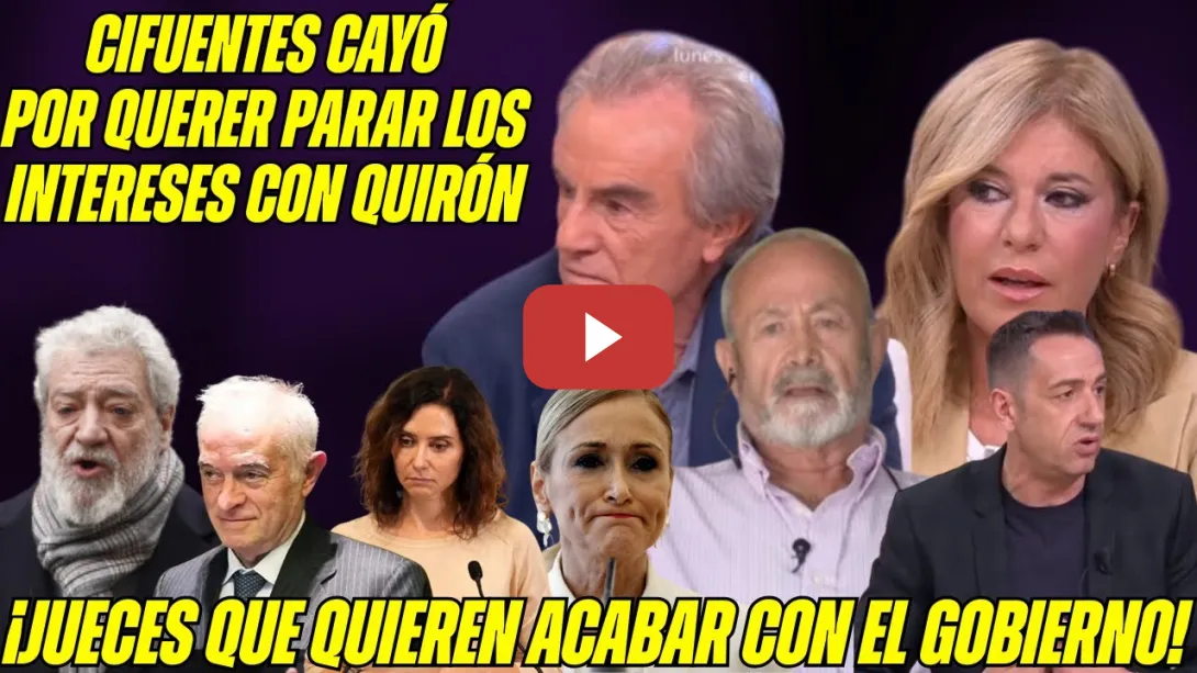 Embedded thumbnail for PÉREZ ROYO y JUEZ CASTRO sobre PEINADO AYUSO y MAR. BOMBAZO: se CARGARON a CIFUENTES por QUIRÓN